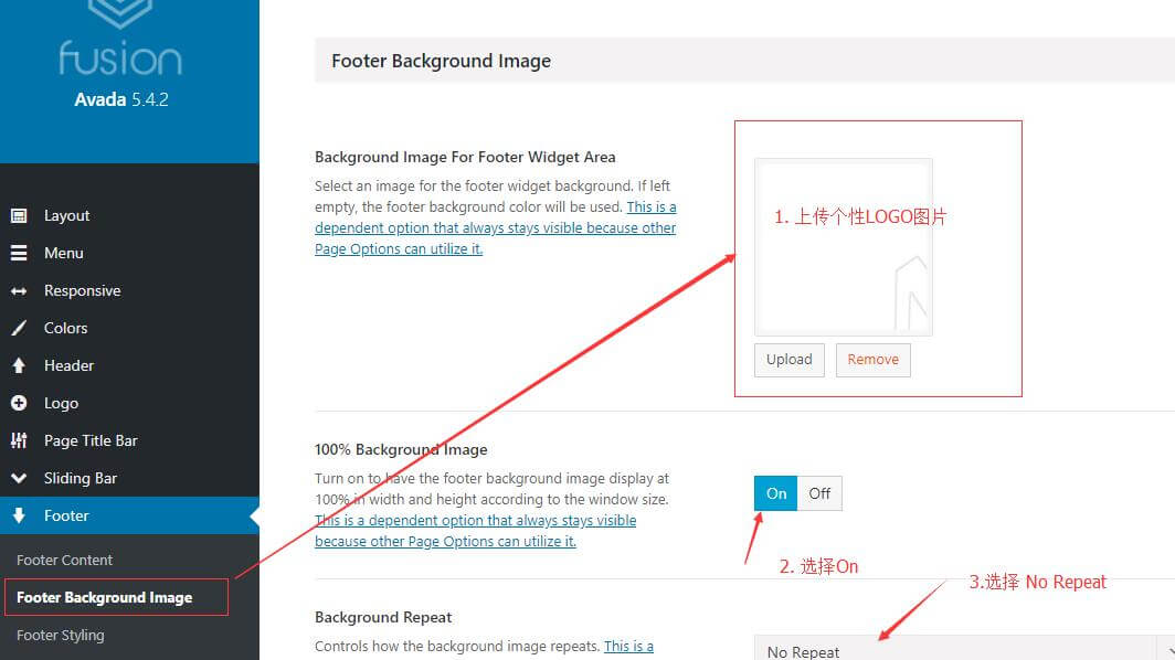 设置网站Footer