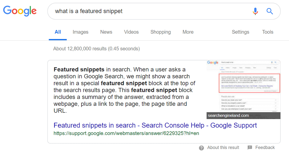 Google Snippets分类